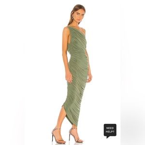 Norma Kamali Diana Gown in Celadon